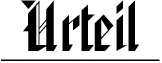 Urteil